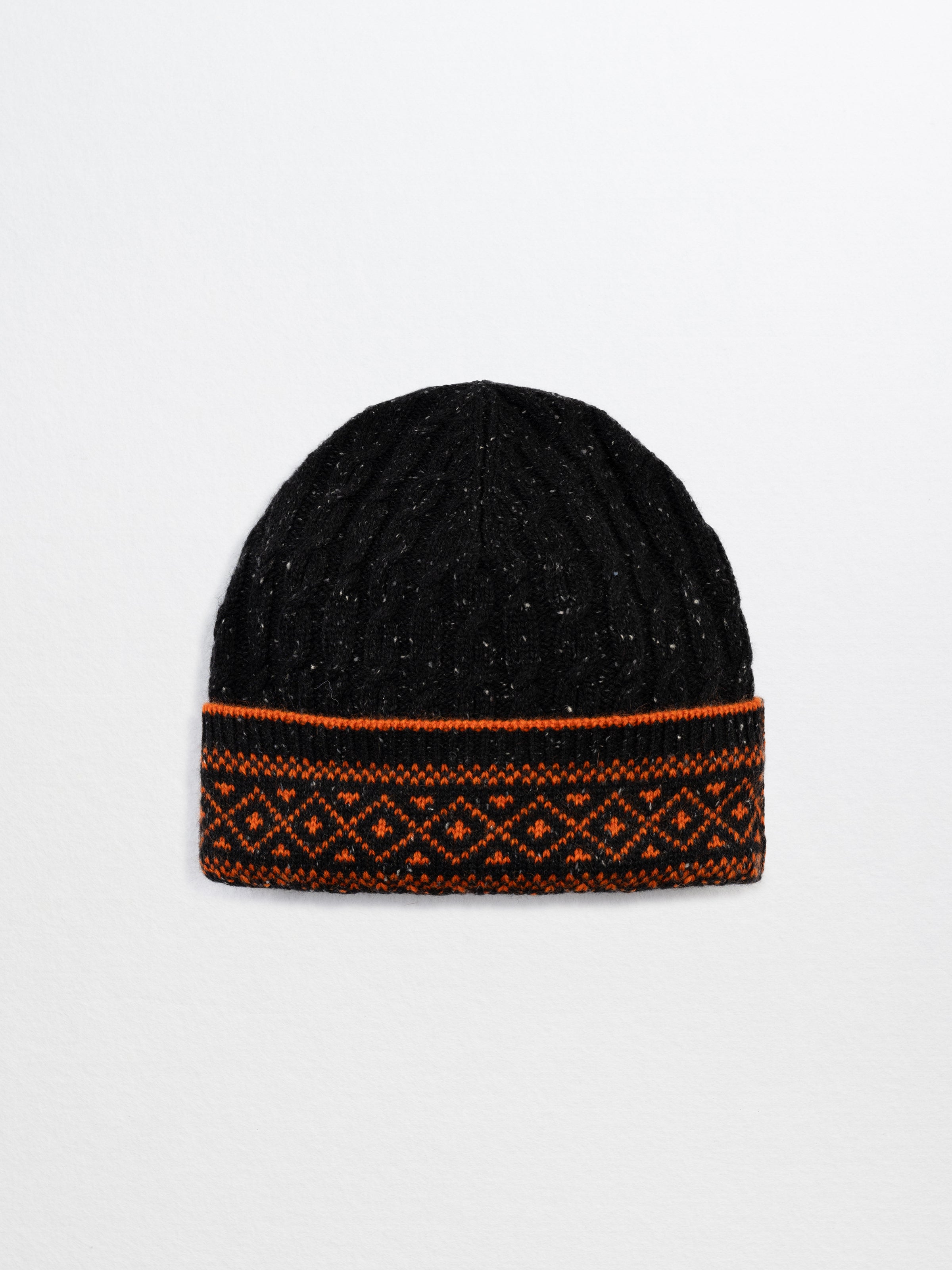 CORBYN-Cashmere Dongel Beanie-Black