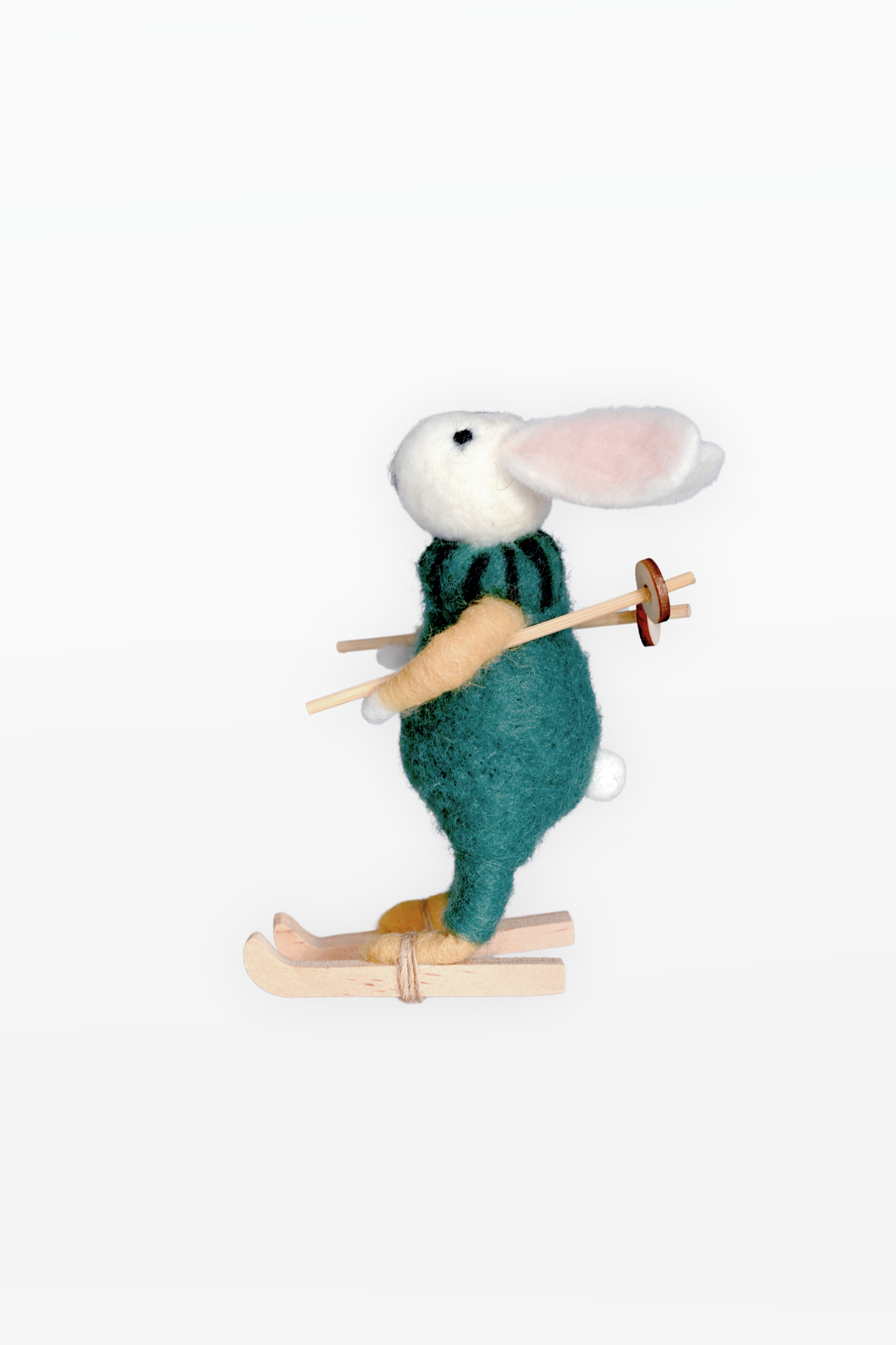 CHAPTEr.R FELT CHRISTMAS ORNAMENT-SKI BUNNY