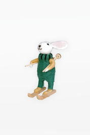 CHAPTEr.R FELT CHRISTMAS ORNAMENT-SKI BUNNY
