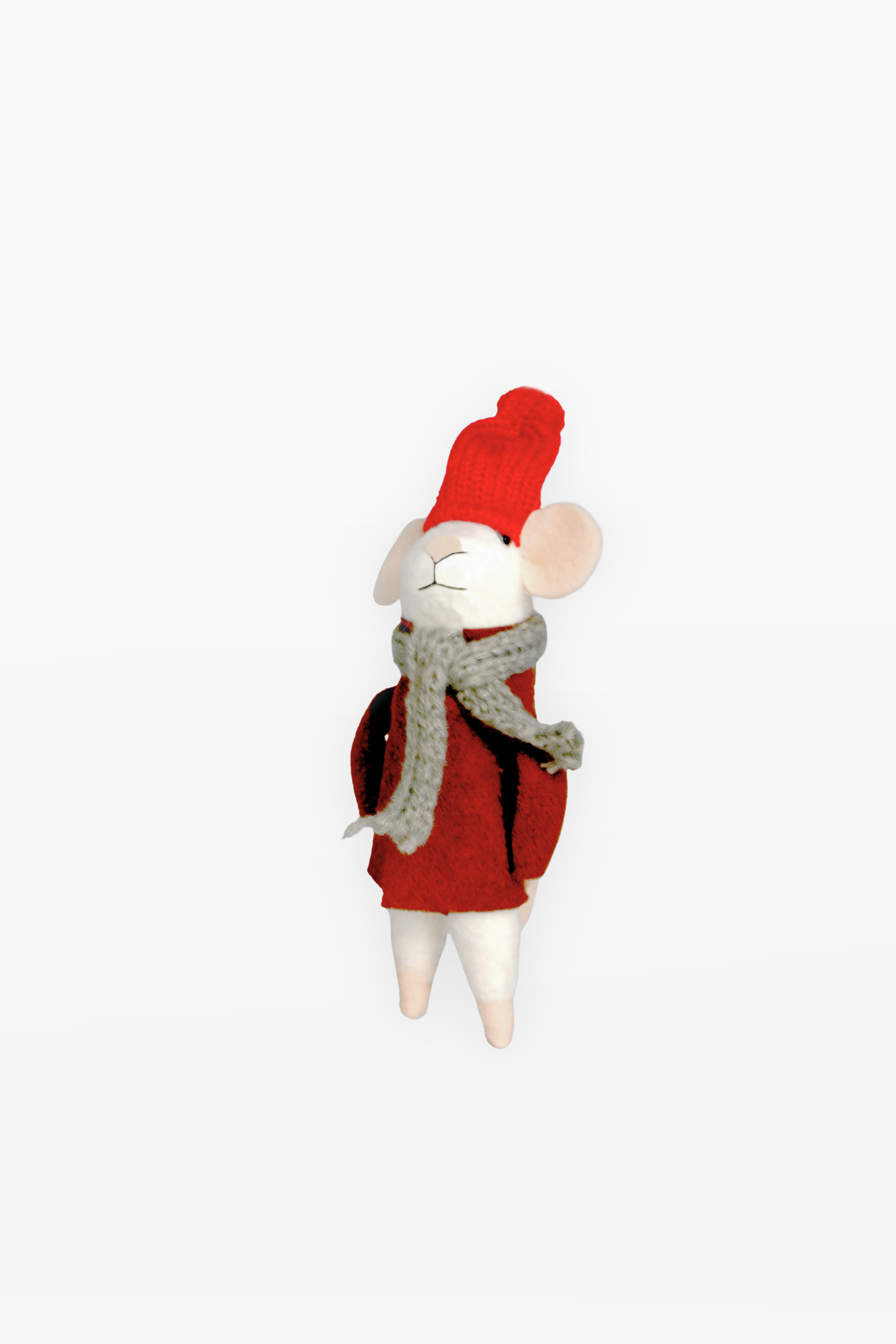 CHAPTEr.R FELT CHRISTMAS ORNAMENT- WINTER MOUSE