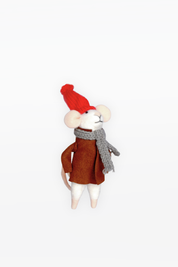 CHAPTEr.R FELT CHRISTMAS ORNAMENT- WINTER MOUSE