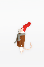 CHAPTEr.R FELT CHRISTMAS ORNAMENT- WINTER MOUSE