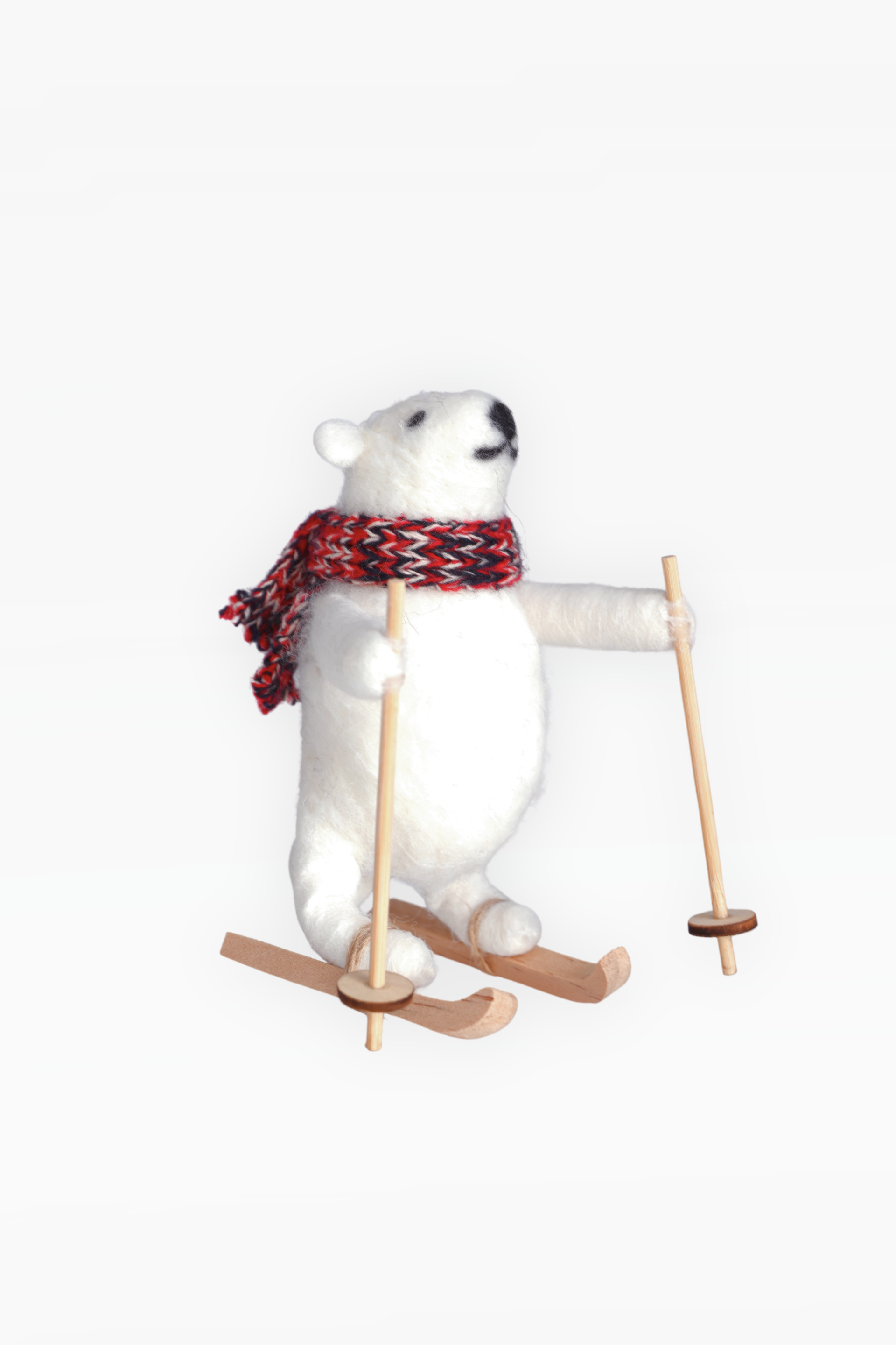 CHAPTEr.R FELT CHRISTMAS ORNAMENT-POLAR BEAR
