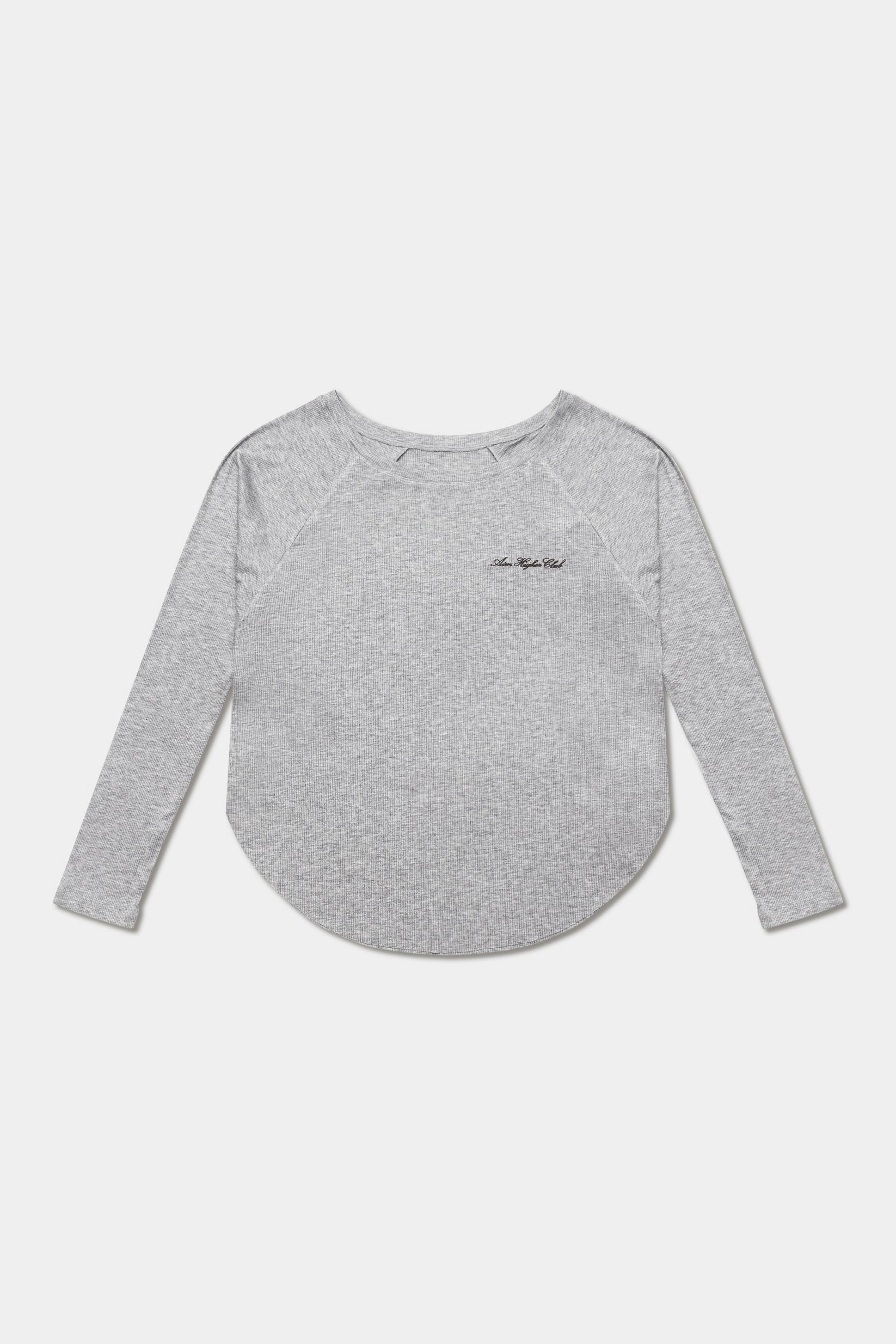 Aim Higher Club 2-Way Long Sleeve Top-Flecking Grey/L