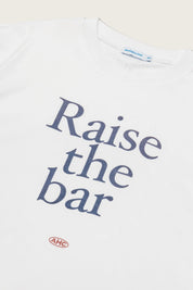 Aim Higher Club BASIC TEE-RAISE THE BAR/WHITE/S