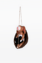 CHAPTEr.R FELT CHRISTMAS ORNAMENT-SLEEPING BUNNY