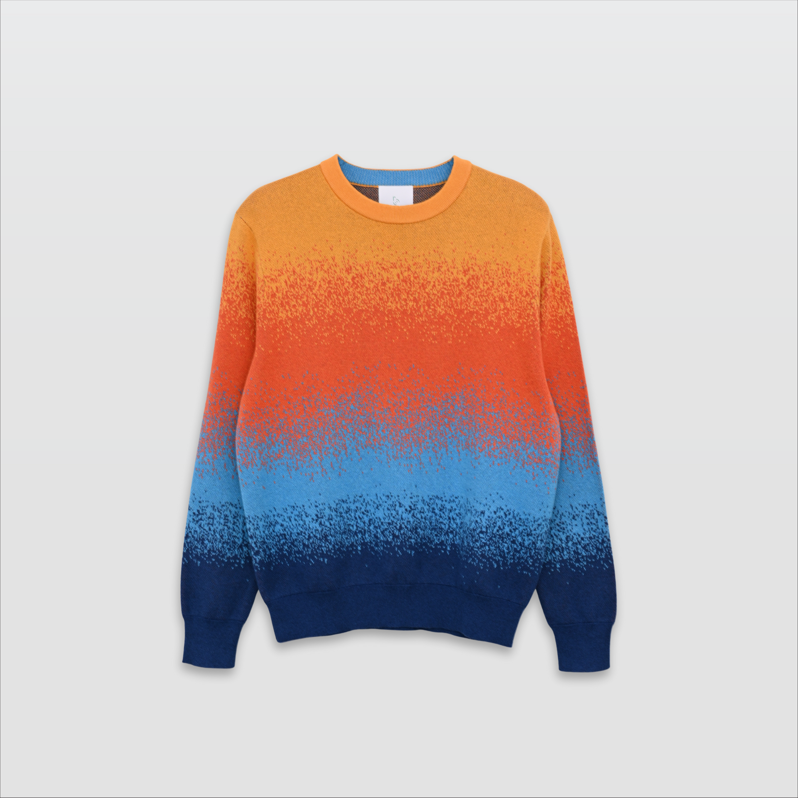 DREW-OMBRE MUTI COLOUR PULLOVER- ORANGE-F