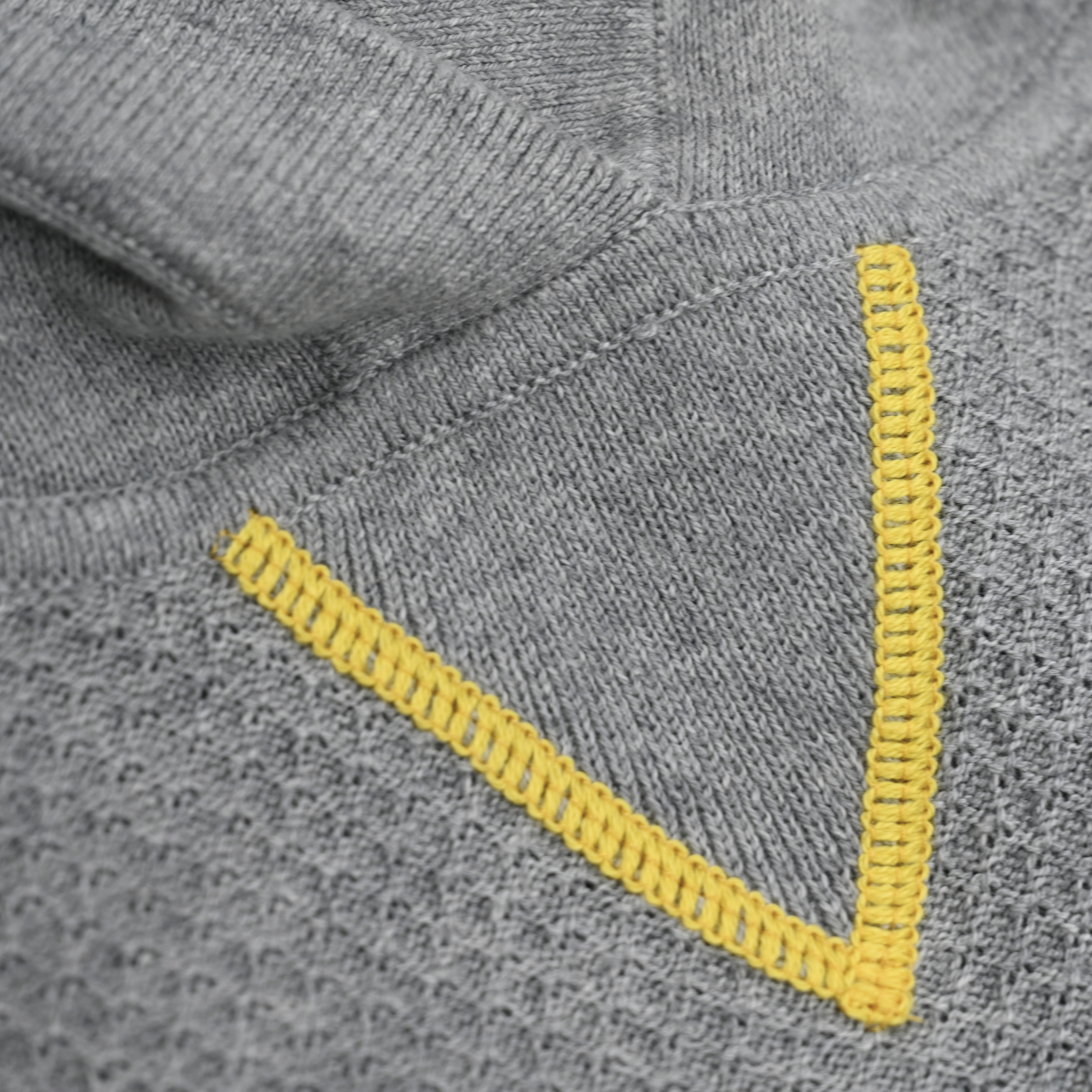 DANIA- CROP FANCY HOODY WITH CONTRAST-GREY-F