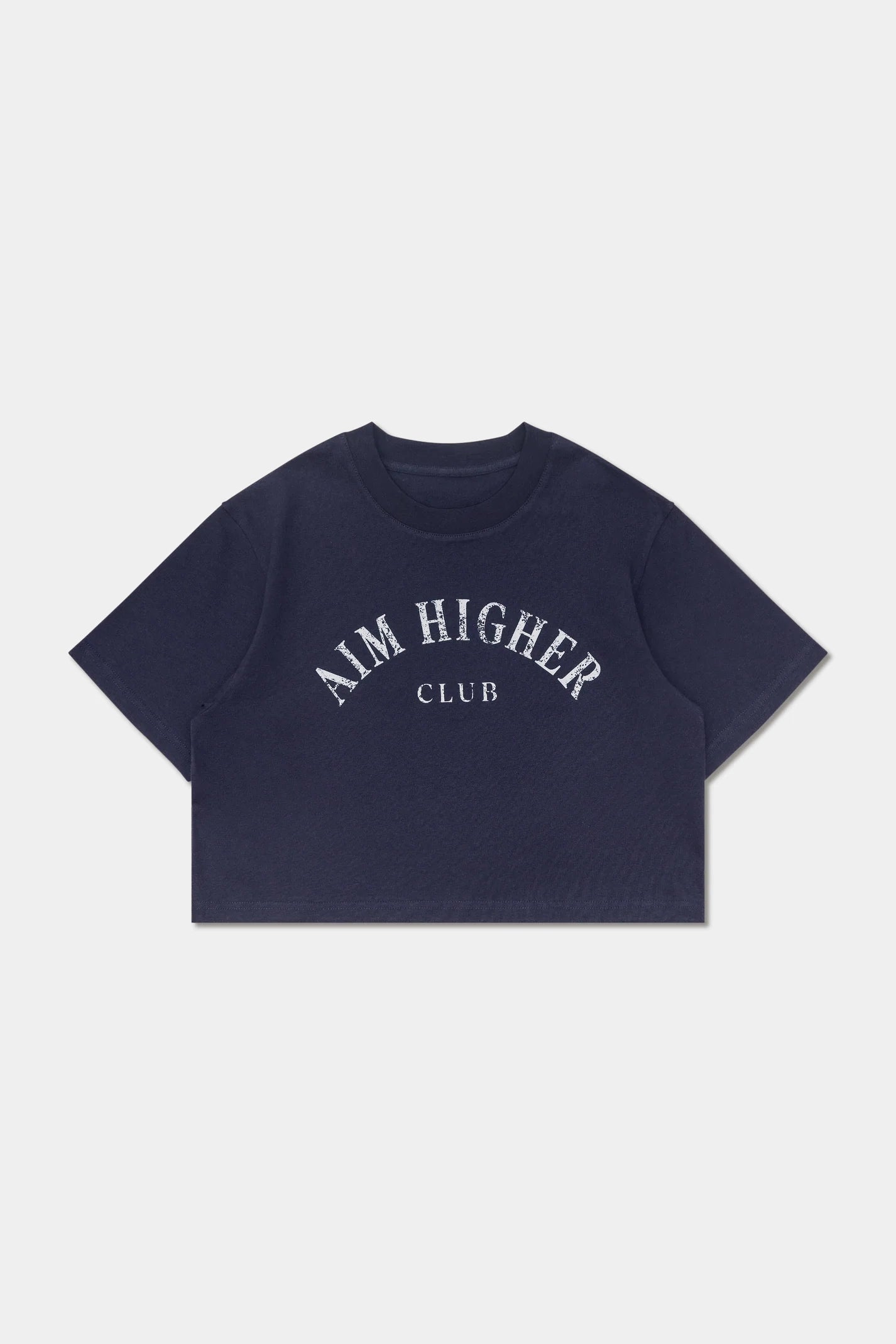 Aim Higher Club Basic Crop Top/Navy