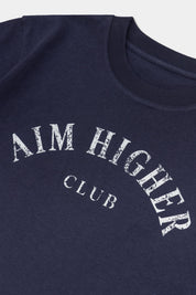 Aim Higher Club Basic Crop Top/Navy