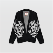Bettie Knit Cardigan - Black/Grey