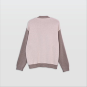 Bettie Knit Cardigan - Beige/White