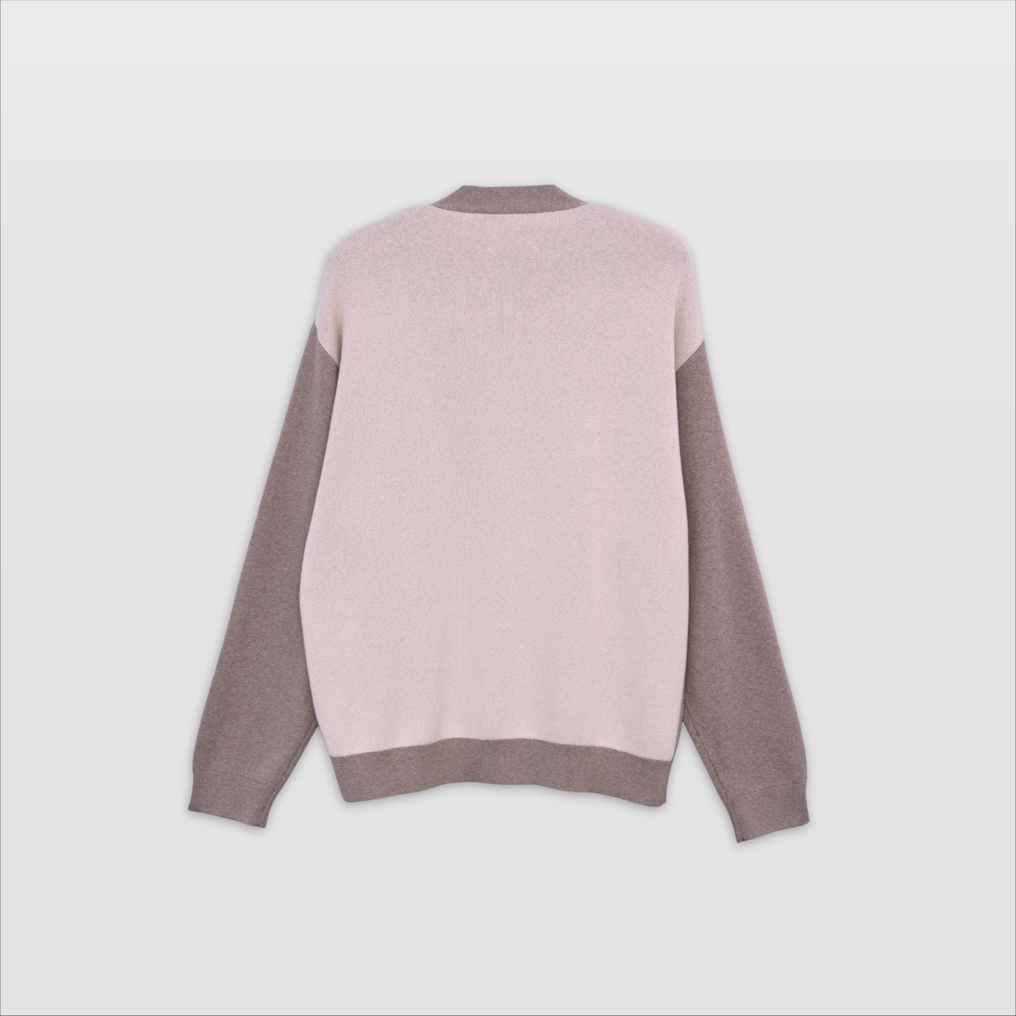 Bettie Knit Cardigan - Beige/White