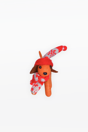 CHAPTEr.R FELT CHRISTMAS ORNAMENT-BROWN PUPPY