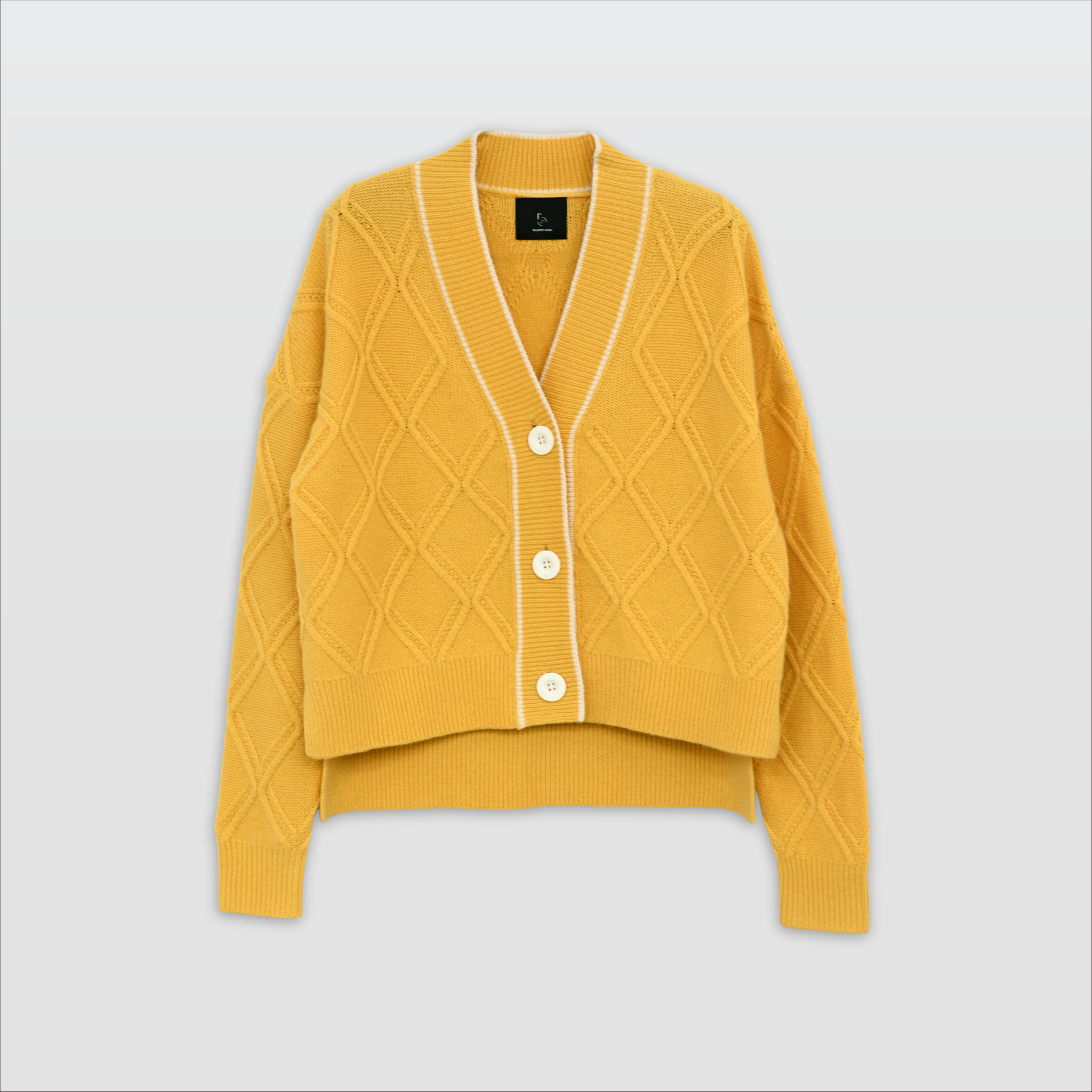 DANNA-Chucky Cable Cardigan with Contrast-Mango-F