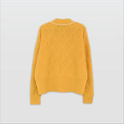 DANNA-Chucky Cable Cardigan with Contrast-Mango-F