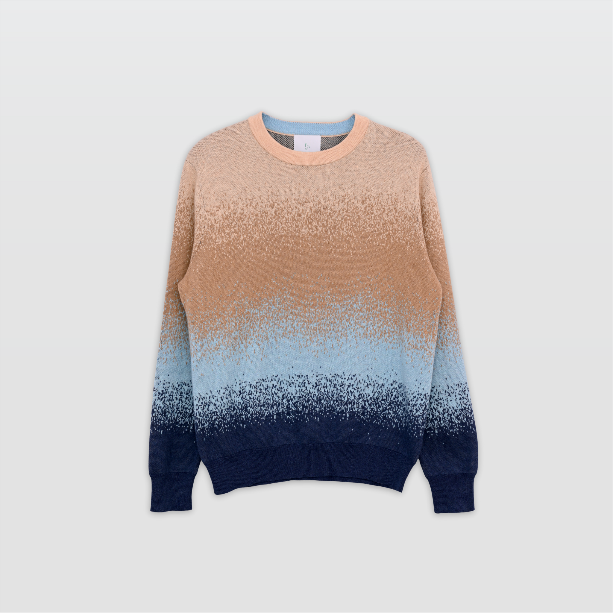 DREW-OMBRE MUTI COLOUR PULLOVER- BEIGE-F