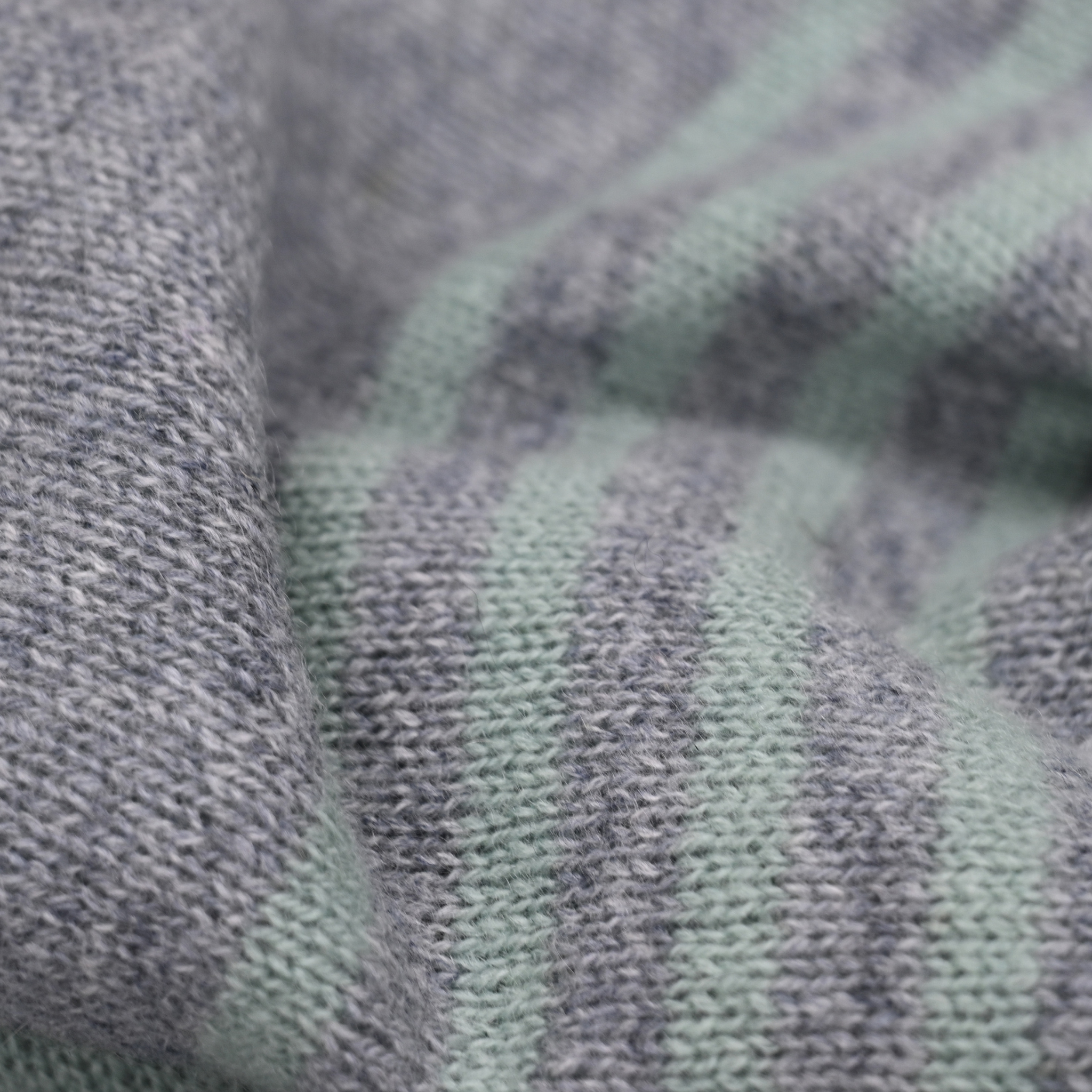 NDIA-Luxe Multi Stripe Scarf-Green-F