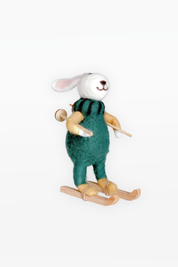 CHAPTEr.R FELT CHRISTMAS ORNAMENT-SKI BUNNY