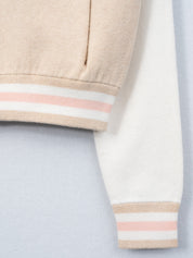 CEDAR-Cotton/Cashmere Bomber Jacket-Beige