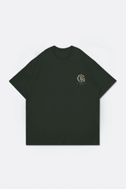 GROCERY COLLEGE EMBLEM GRAPHIC TEE/ BRITISH GREEN
