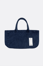 GROCERY DENIM PATCHWORK LOGO TOTE BAG/INDIGO/F