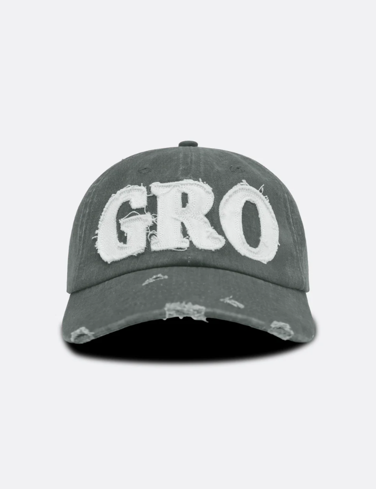 GROCERYDISTRESSEDLOGOWASHEDCAP_GREYfront.png