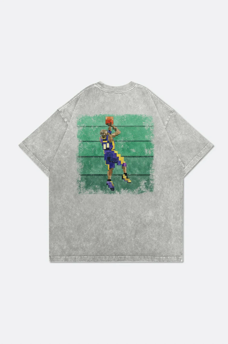 GROCERY KB 3.0 FADEAWAY WASHED TEE/GREY BY ADAM LISTER