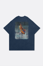 GROCERY KB 5.0 NO.8 WASHED TEE/NAVY BY ADAM LISTER