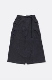 GROCERY NYLON MULTI POCKET CARGO SKIRT/CHARCOAL/F