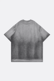 GROCERY WASHED COLLEGE PATCHWORK GRAPHIC TEE/ SUN FADED GREY