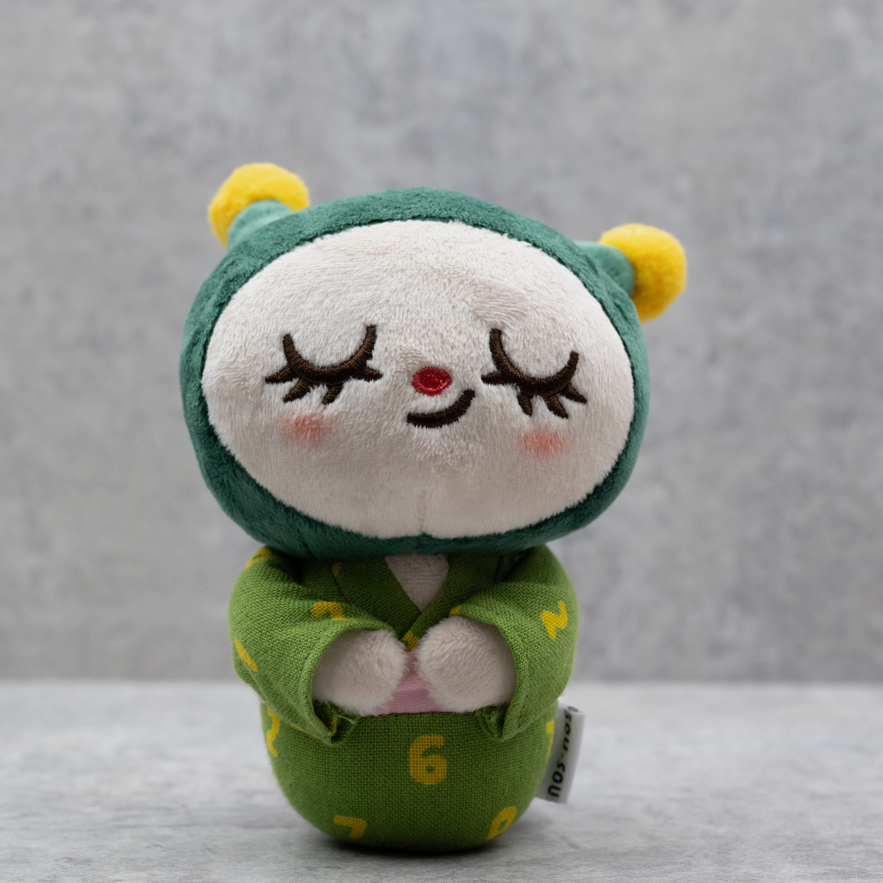 SOU・SOU X CHAPTEr.R x Unbox Greenie Plush Figure w/SO-SU-U pattern fabric