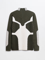 ANGUS TSUI-XenoFuturist Knit Sweater-Green