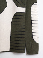 ANGUS TSUI-XenoFuturist Knit Sweater-Green