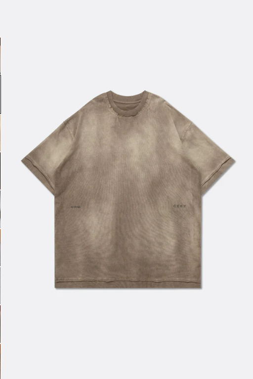 GROCERY DISTRESSED SMALL LOGO WASHED TEE/ FADED SAND