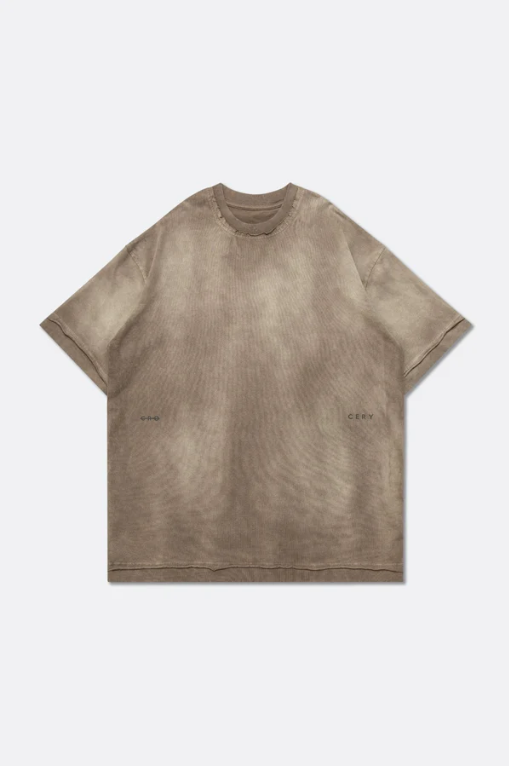 GROCERY DISTRESSED SMALL LOGO WASHED TEE/ FADED SAND