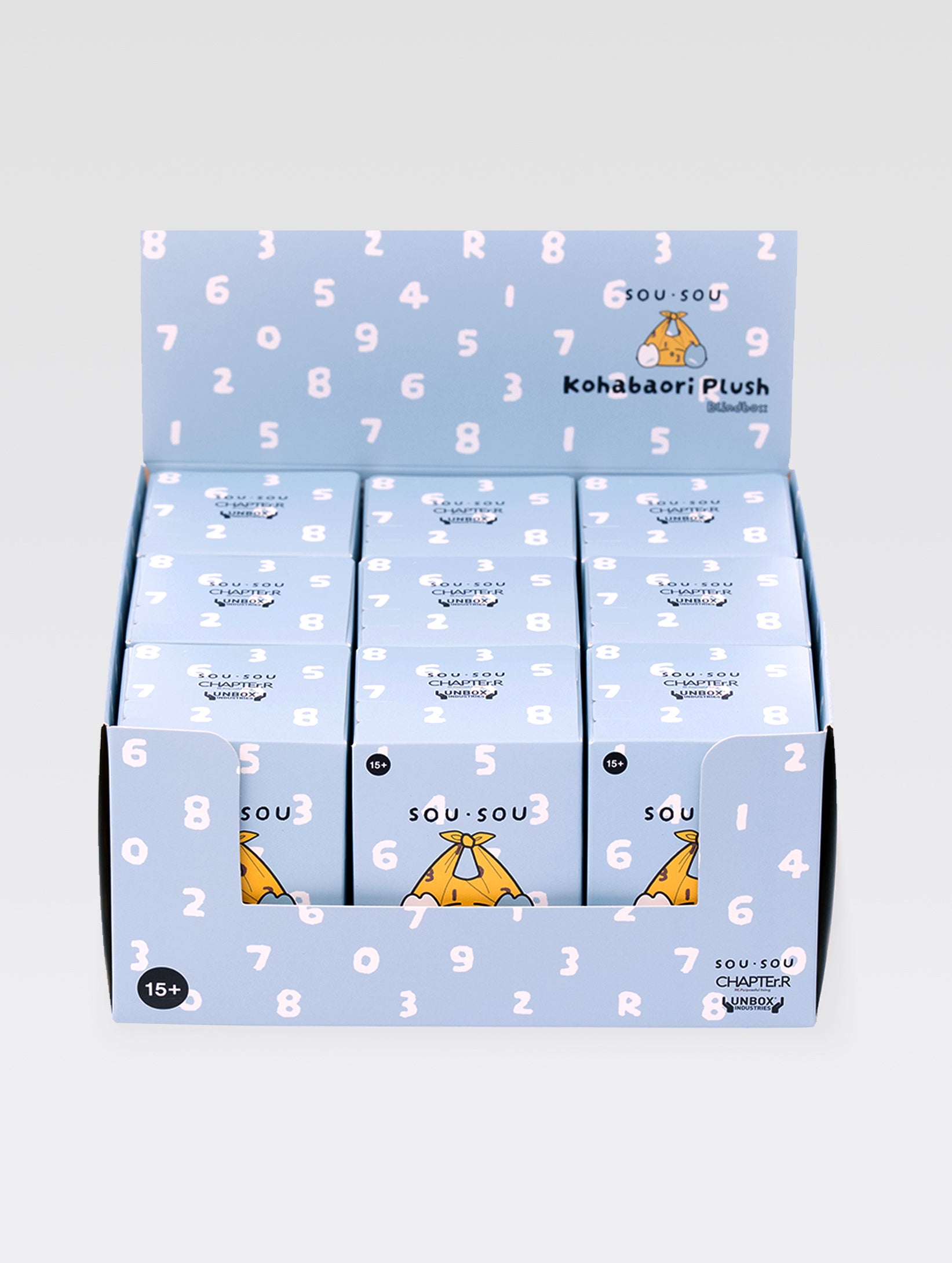 SOU・SOU X CHAPTEr.R X Unbox Blindbox Kohabaori Plush Figure w/SO-SU-U pattern fabric-SET OF 9