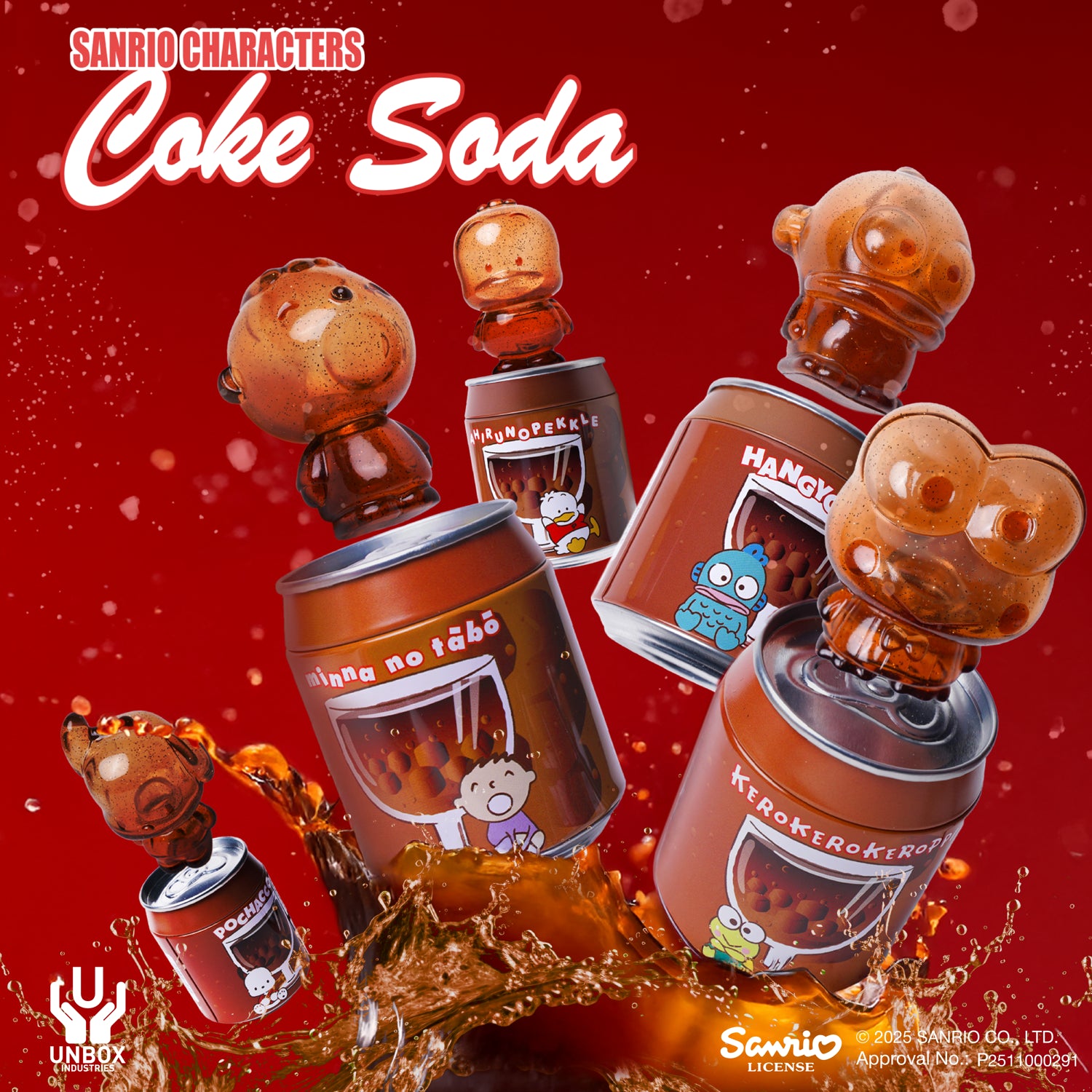 UNBOX - SANRIO SODA SERIES (POCHACCO SET OF THREE CANS)