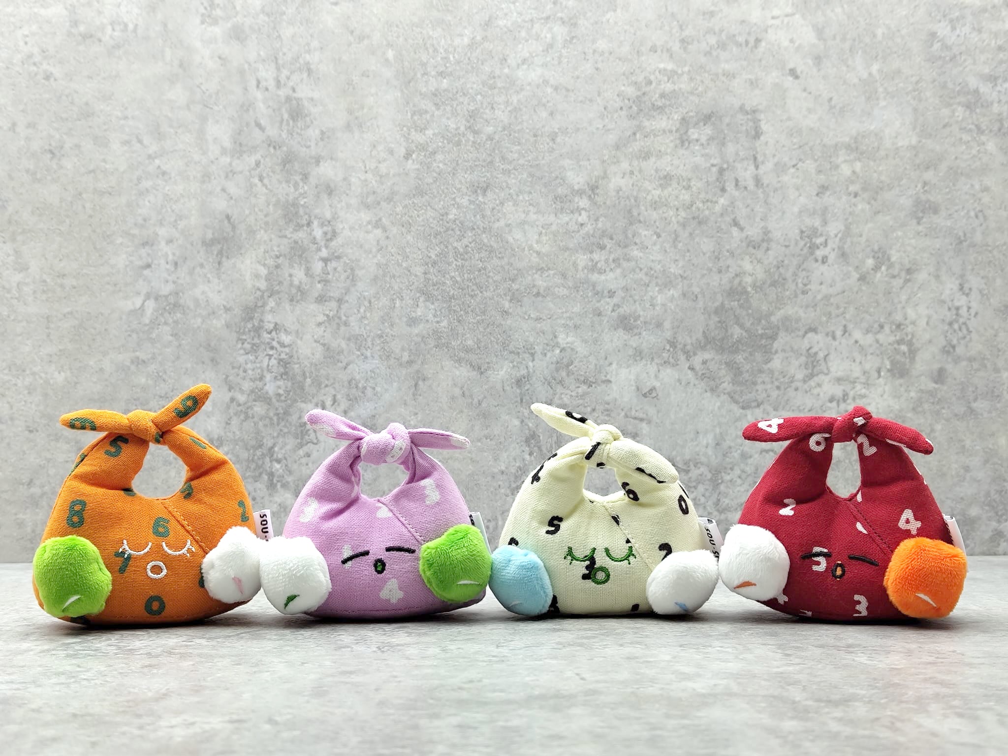 SOU・SOU X CHAPTEr.R X Unbox Blindbox Kohabaori Plush Figure w/SO-SU-U pattern fabric-SET OF 9