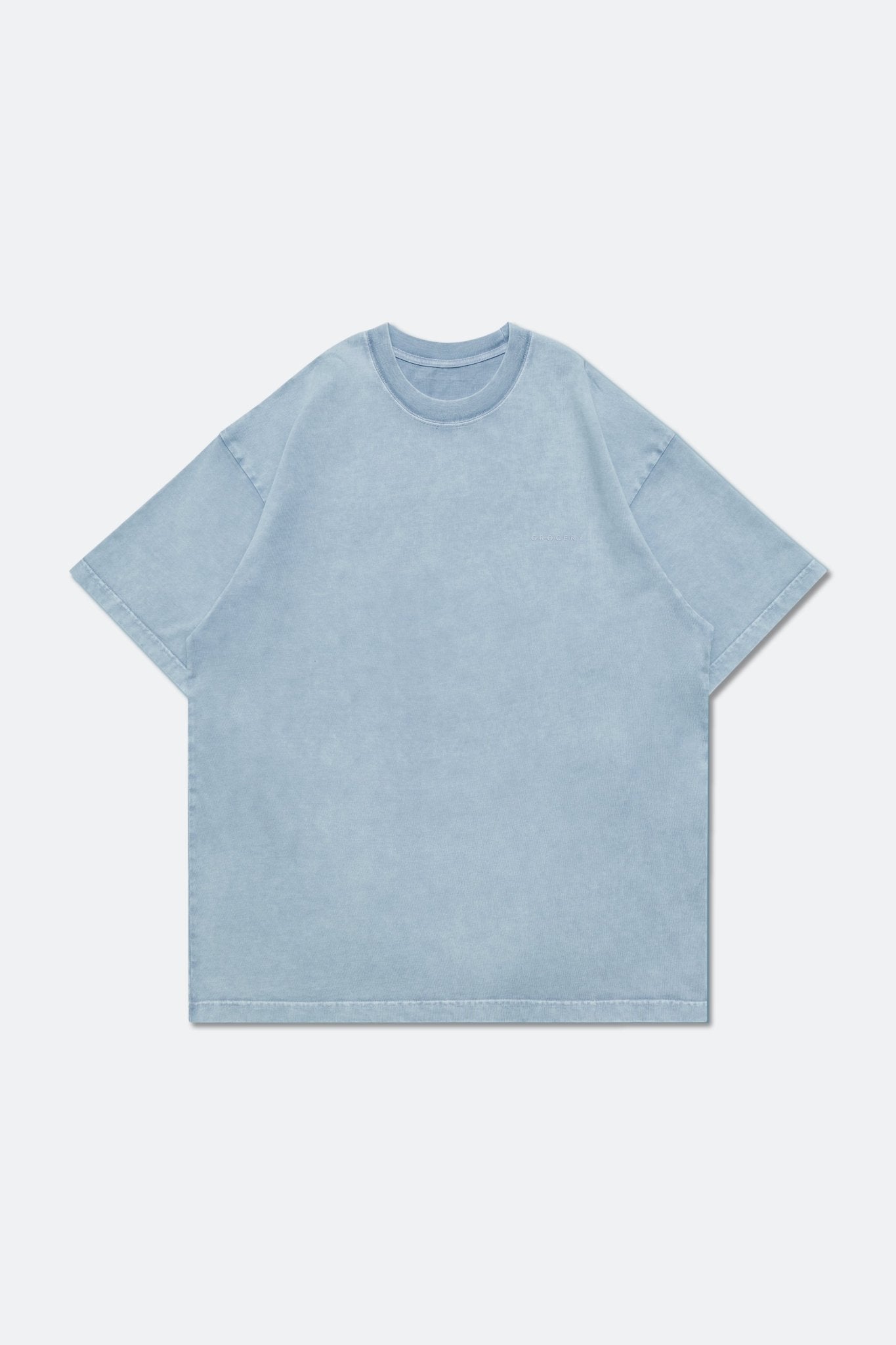 GROCERY BASIC WASHED BOXY TEE/ BABY BLUE